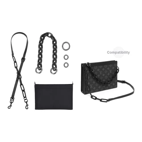 Lan Bao Fan Коровья кожа Акриловые системы хранения Сумка через плечо Аксессуары Женские Черный