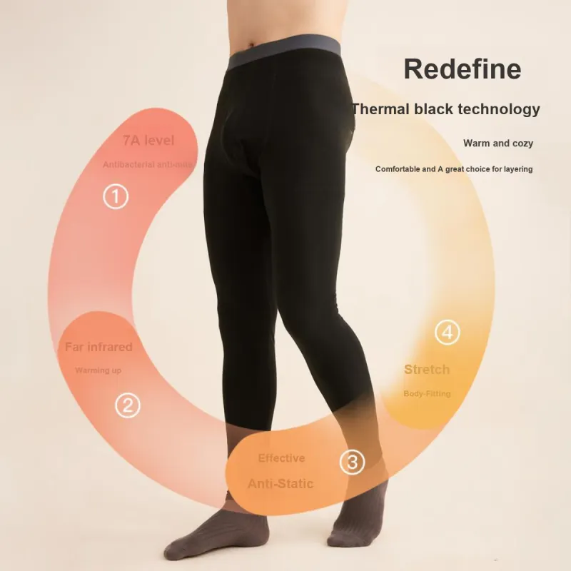 Red bean Men Thermal Pants-2