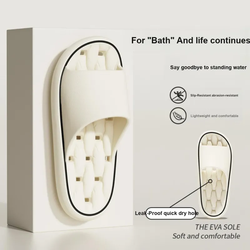 NANJIREN Bathing Slip Resistant Odor Resistant Soft Sole Slippers Summer Home Use Women's Slippers-3