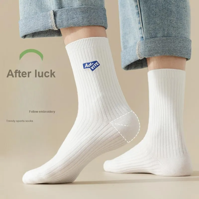 MIIOW Mid Calf Socks Unisex 5 Pack-2