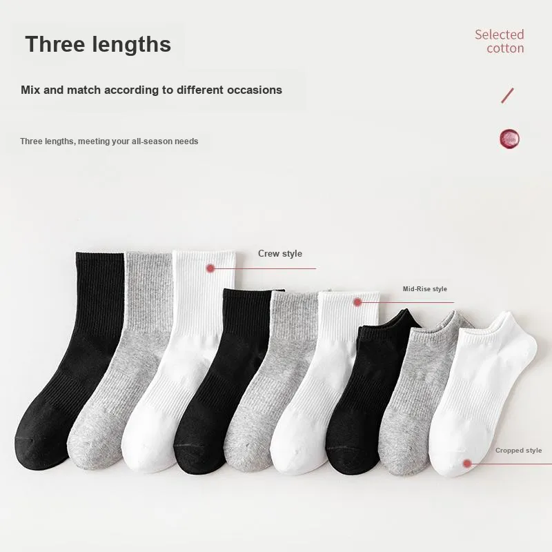 SOIE Mid Calf Socks Unisex 6 Pack-38