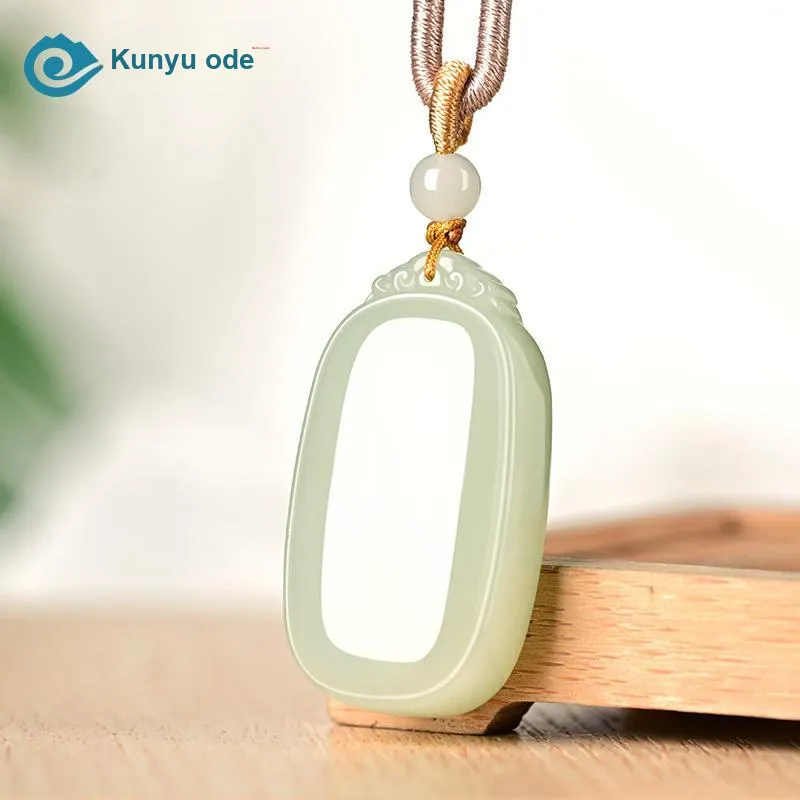 KUNYUYAO Pendants White Jade/Pale Greenish White Jade Unisex-39