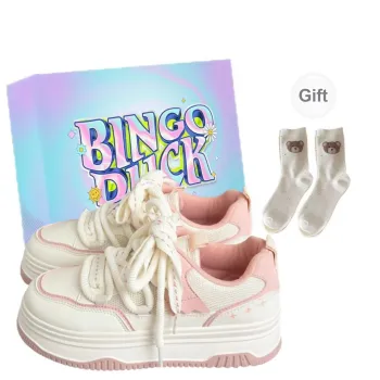 BINGO DUCK Slip Resistant And Breathable Low Top Skateboard Shoes Women's