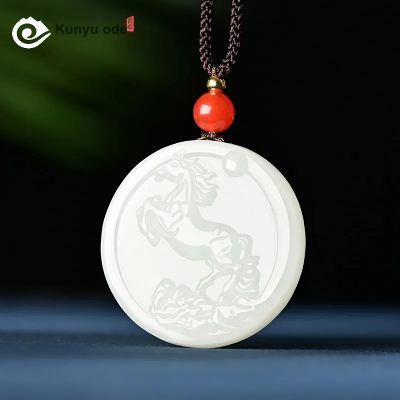 KUNYUYAO Pendants Pale Greenish White Jade Unisex-16