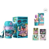 Blue Cup 450ml+Purple Cup Brush, Gift Box Set
