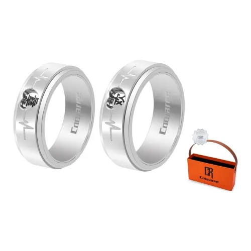 Cooraree Кольца из титановой стали унисекс