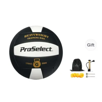 ProSelect Weighted Training Ball Collection PU Size 5 Ball Volleyball Unisex Black White