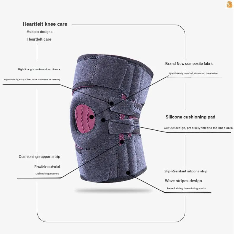TMT Running Cycling Volleyball Soccer Badminton Basketball Unisex Polyester Polyamide Elastane Silicone Knee Pads-5