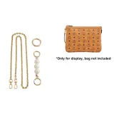 Gold Copper Chain+Pearl Total Length 60cm+Spring Ring