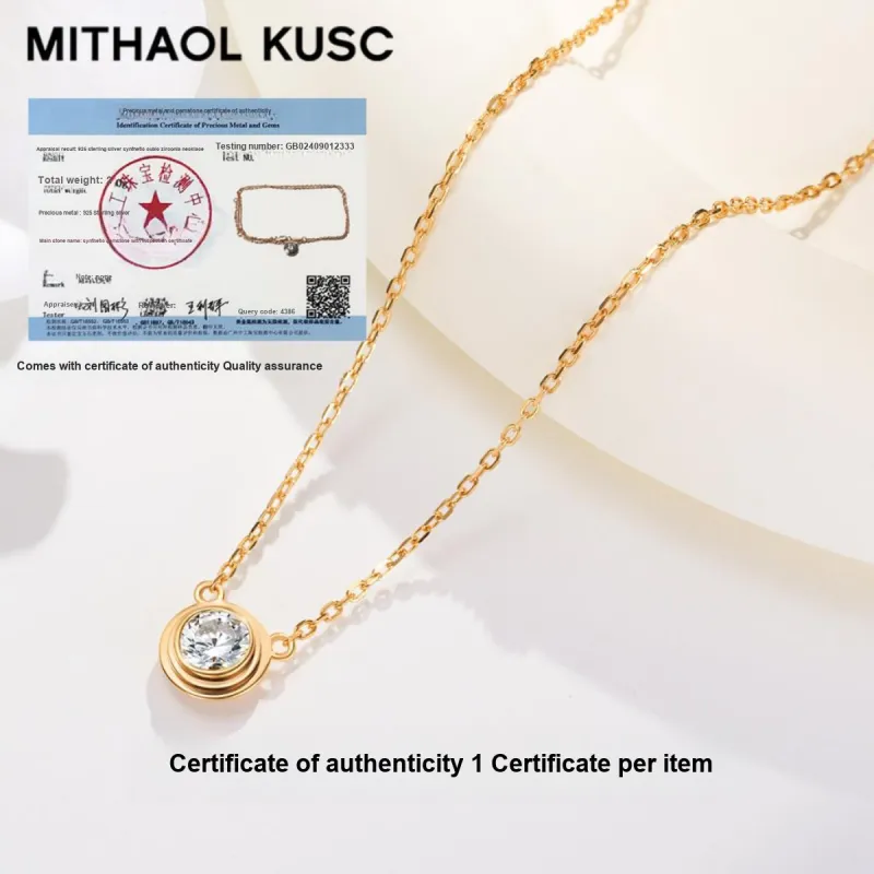 MITHAOL KUSC S925 Silver Necklaces Women's-3