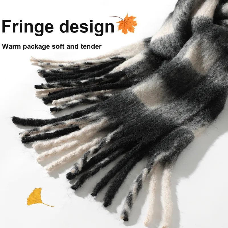 NANJIREN Knit Scarves Unisex-1