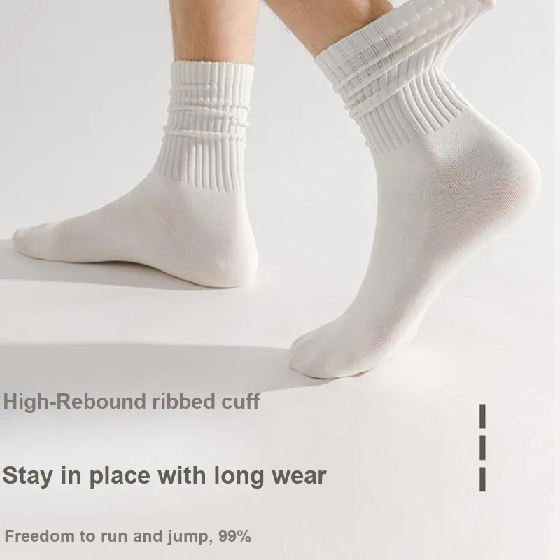 MIIOW Mid Calf Socks Men's 5 Pack-34