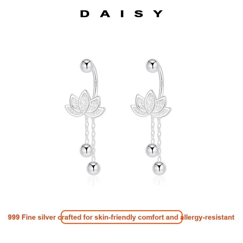 Daisy Dream Full Sterling Silver Stud Earrings Women's-2