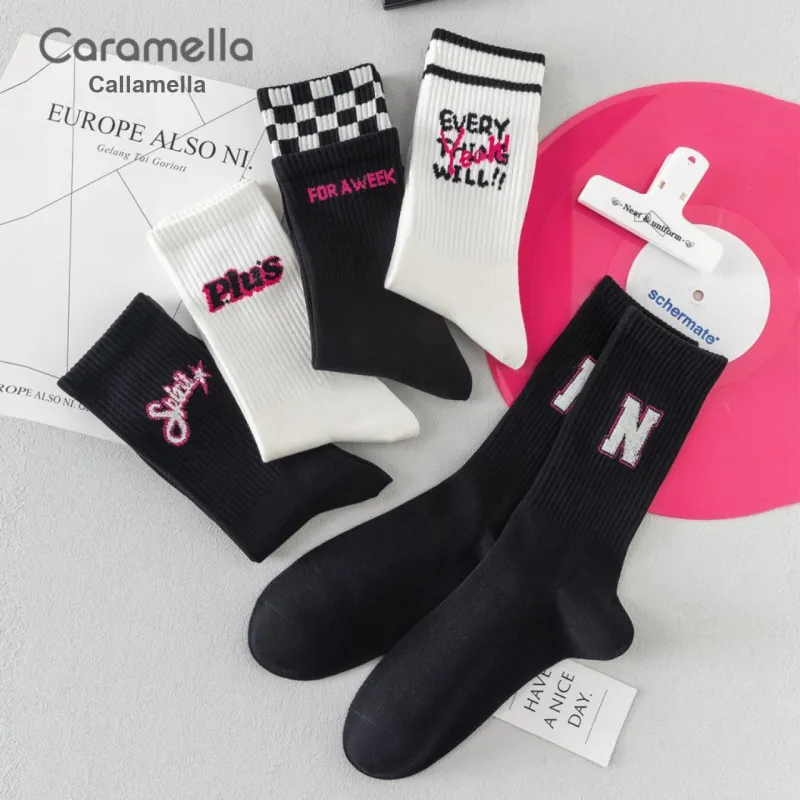 Caramella x Isku Mid Calf Socks Unisex 5 Pack-15