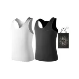 Loose Fit 2 Pack (White+Black) 2 Pcs, Easy to Wash!