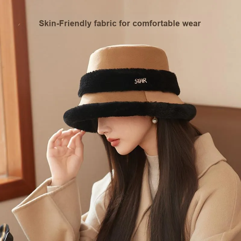 Shizhu Thickened Bucket Hats Women's-5