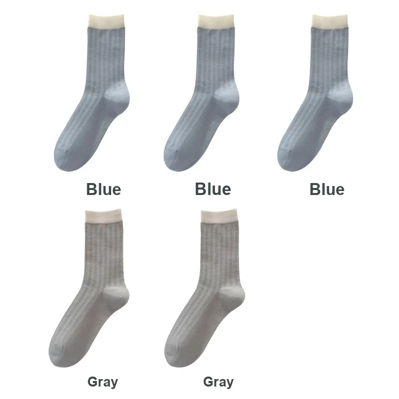 H YXIANG Mid Calf Socks Women's Combo Set-19