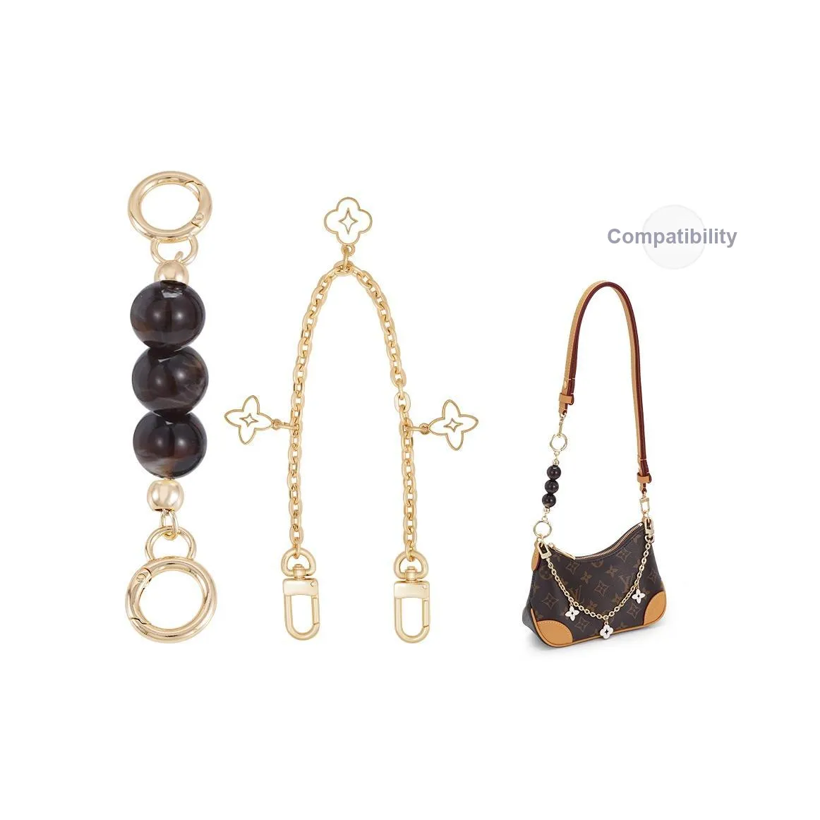 Lan Bao Fan Металлический Сплав Сумка Ремень Женский Золотистый Тон