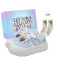 Sky Blue+Exclusive Shoe Box+Gift Socks