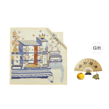 WENSLI Silk Scarves Unisex