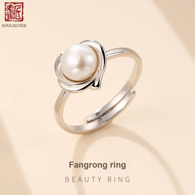 LAOYINJIANG Pearl S925 Sterling Silver, Hoop Ring Women's-1