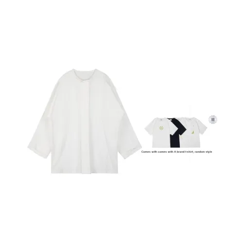 Cheng Jin Yi Bureau Белые Мужские Рубашки