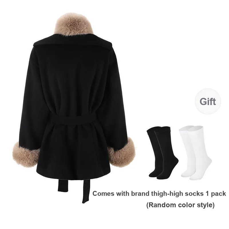 BSEVENI Coats Women's Black-1