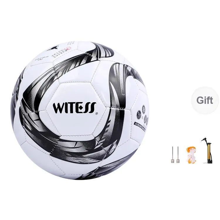 WITESS No. 3/4/5 Training Soccer PVC Machine Stitched Soccer Ball Unisex-12