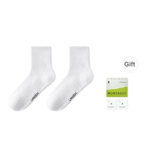 Montagut Mid Calf Socks Unisex 4 Pack