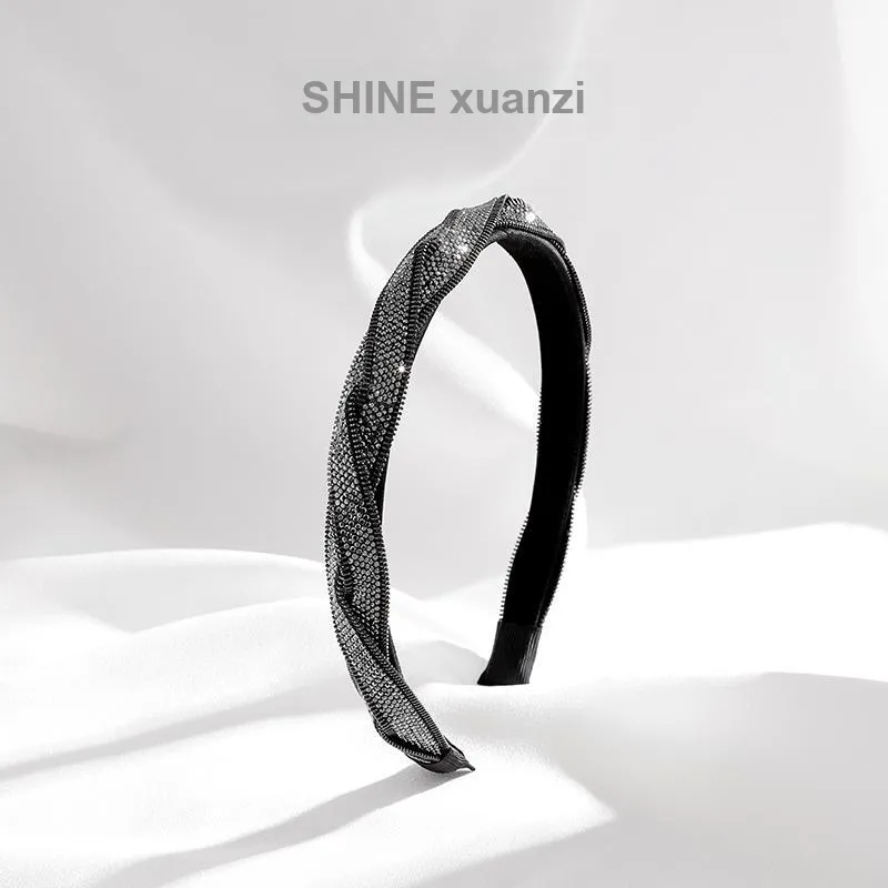 SHINE Polyester, Crystal Diamond Headbands Women's-4