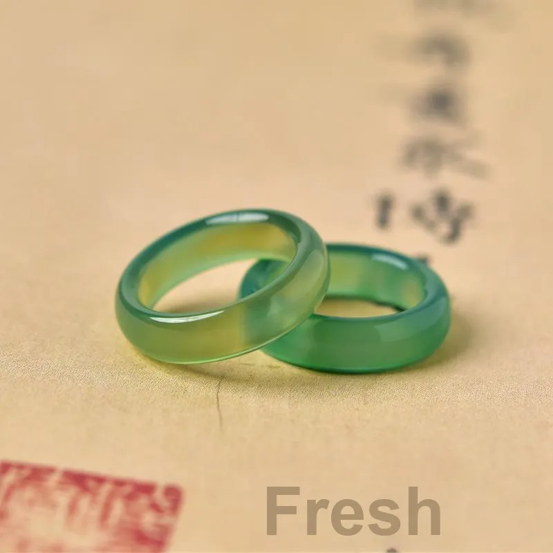 Tokai Family Agate Jade Rings Unisex-7