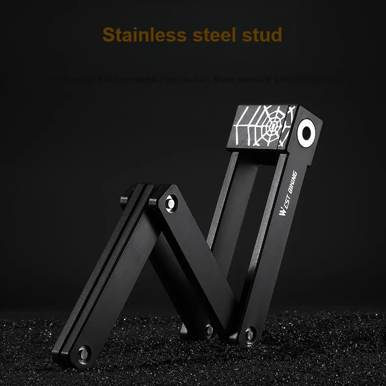 WEST BIKING Bicycle Locks Folding Lock-3