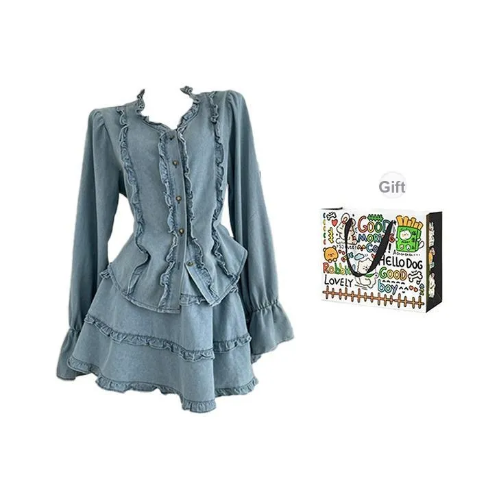 BVODE Two Piece Skirt Sets Women's