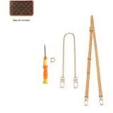 Carryall Crossbody Bag with Cow Leather Shoulder Strap Set