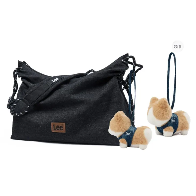 Lee Denim Crossbody Bag Regular Unisex Denim Blue/Black/Khaki-9