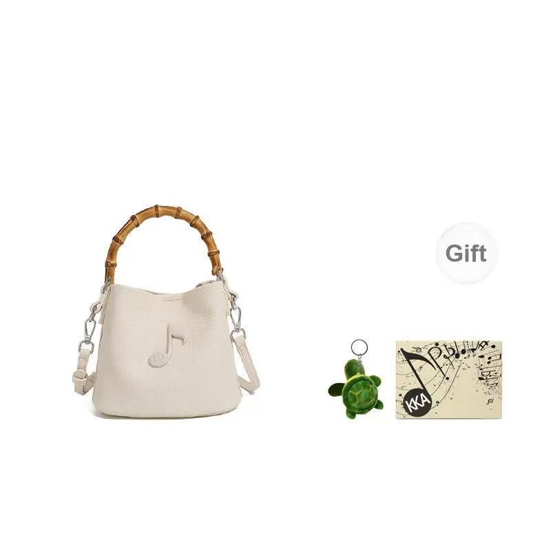 KKA Fabric Handbag Shoulder Bag Crossbody Bag Regular Women's Silver/Ecru/Black-7