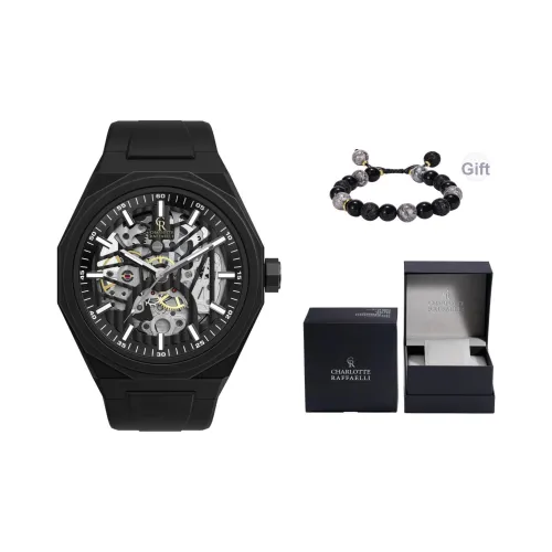 CHARLOTTE RAFFAELLI Автоматический механический механизм Мужские часы серии The Heart of Machinery 45 мм*53 мм*14 мм Черный