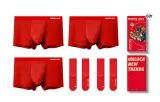 3 Pack (Red) 2 Socks
