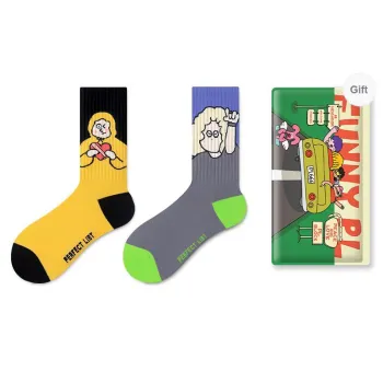 PL Mid Calf Socks Unisex Shopping Bag 2 Pack