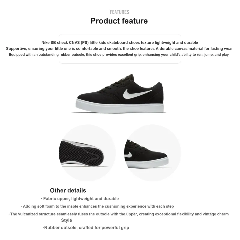 Nike Check Canvas SB PS 'Black'-1