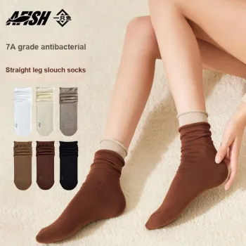 AFISH Mid-Calf Socks Women's 5 Pack With Shopping Bag Included