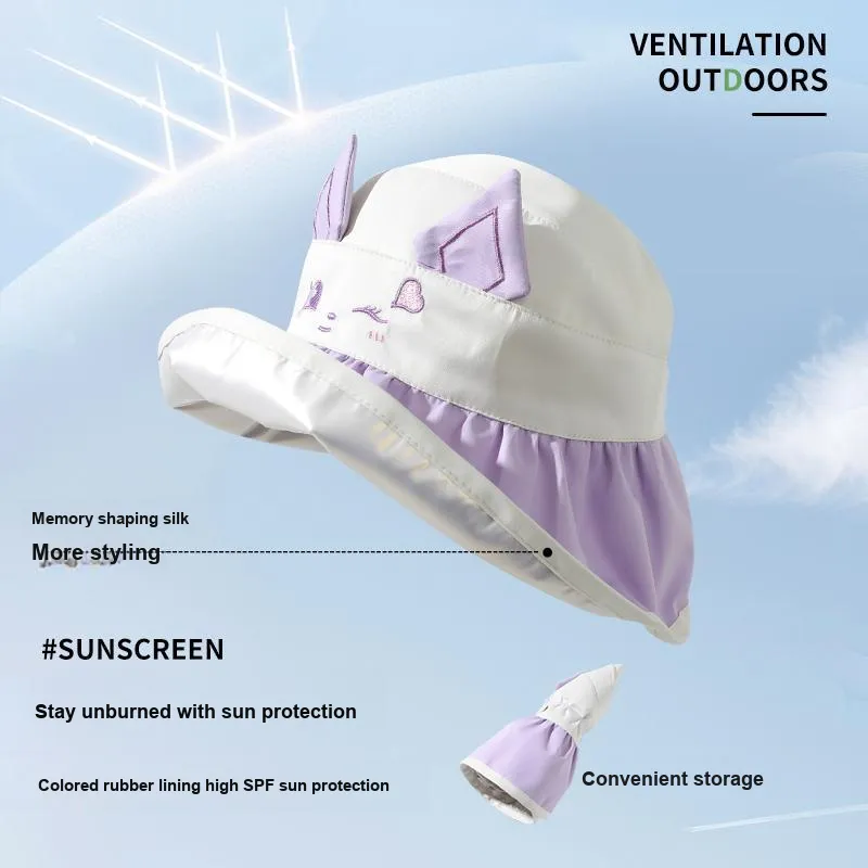 YUZHAOLIN Lightweight Sun Protection Hats Kids'-5