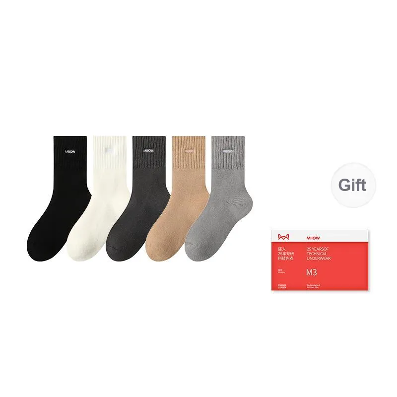 MIIOW Trend Party Series Mid Calf Socks Men's Shopping Bag Combo Set-15
