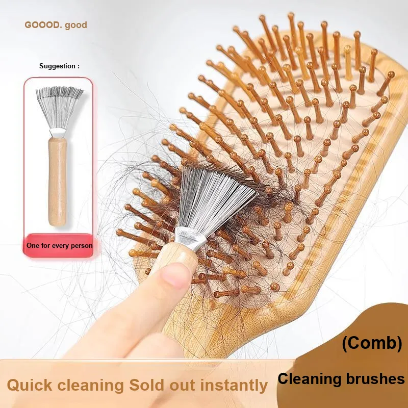 Goodgudi Comb Cleaning Hair Cleaner Small Brushes Airbag Massage Comb Rollers Comb Washed-5