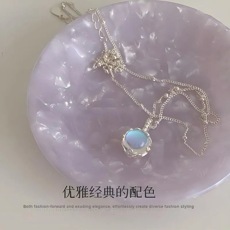 CHOW TAI KING S925 Silver Necklaces Women's-4