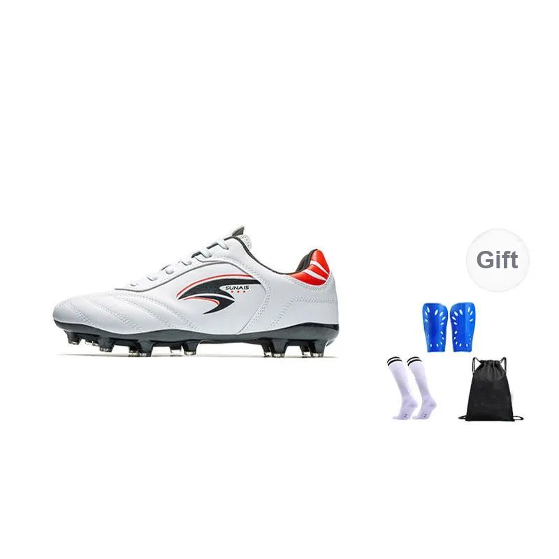 SUNAIS Soccer Shoes Unisex Low Top White-0