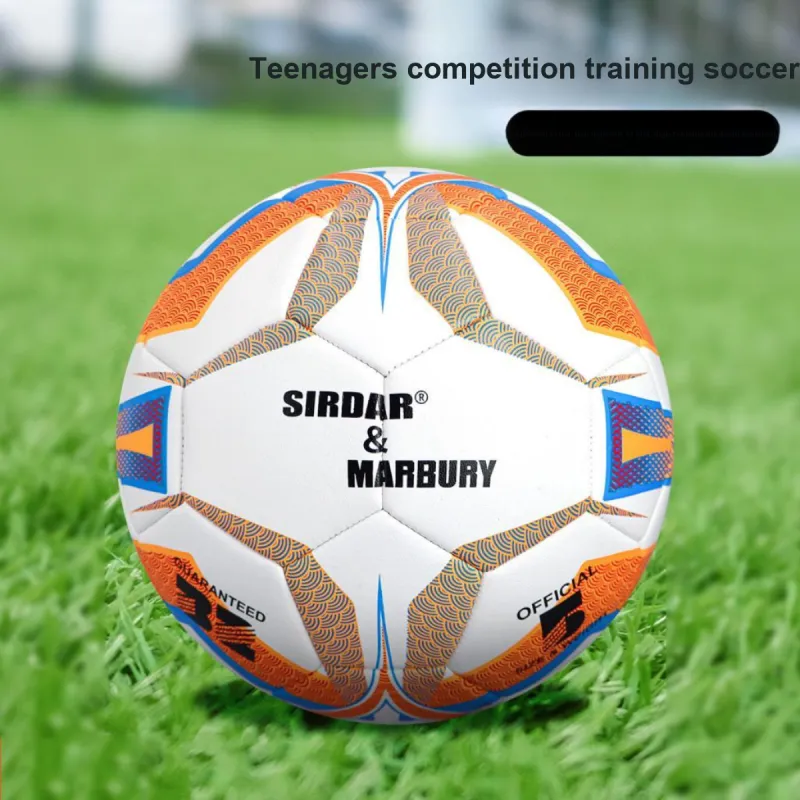 SIRDAR Size 4 5 Size Soccer PU Machine Stitched Soccer Ball Unisex Orange-5