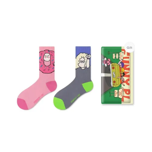 PL Носки Crew Унисекс Сумка для покупок 2 упаковки Смешанные цвета