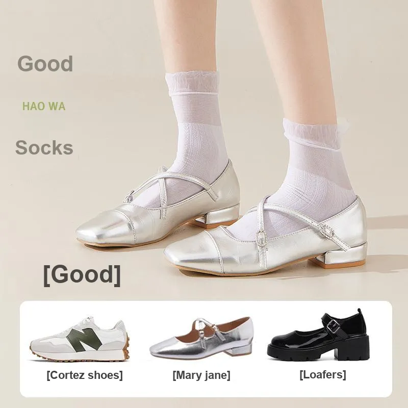 Lan Miao Mid Calf Socks Women's Shopping Bag Combo Set-19