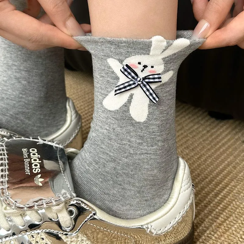 Moremoli Mid Calf Socks Women's 3 Pack-6